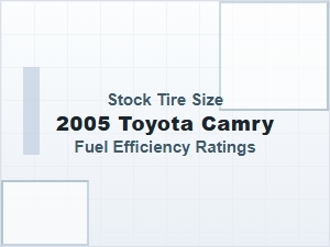Stock Tire Size and Fuel Efficiency Ratings