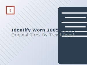 How to Identify Worn Camry Original Tires by Tread Depth