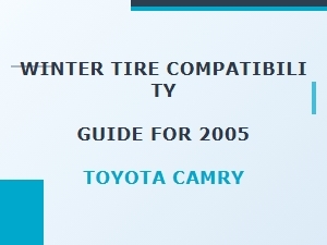 Essential Winter Tire Fit for Toyota Camry